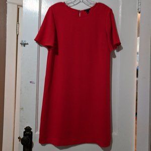 Ann Taylor Red Dress Sz 8 EUC